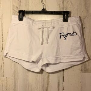 Hard Tock Las Vegas Rehab Women's Athletic White Shorts